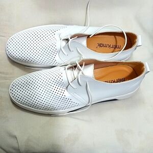 (New) Merkmak Black Leather Casual Shoe Men's Size 10